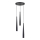 Luster na sajli KALINI 3xGU10/40W/230V pr. 30 cm crna
