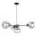 Luster na sajli KALIOPE 4xE27/60W/230V crna/prozirna