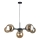 Luster na sajli KALIOPE II 6xE14/50W/230V crna/dimna bež