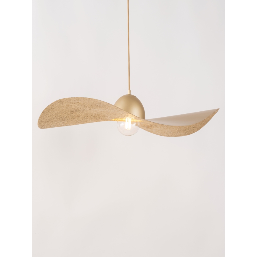 Luster na sajli KAPELLO 1xE27/60W/230V pr. 76 cm zlatna