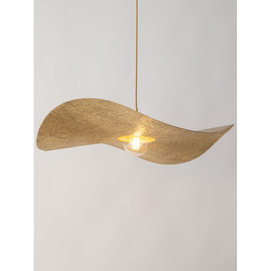 Luster na sajli KAPELLO 1xE27/60W/230V pr. 76 cm zlatna