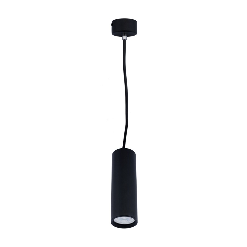 Luster na sajli KARADON 1xGU10/30W/230V 17 cm crna