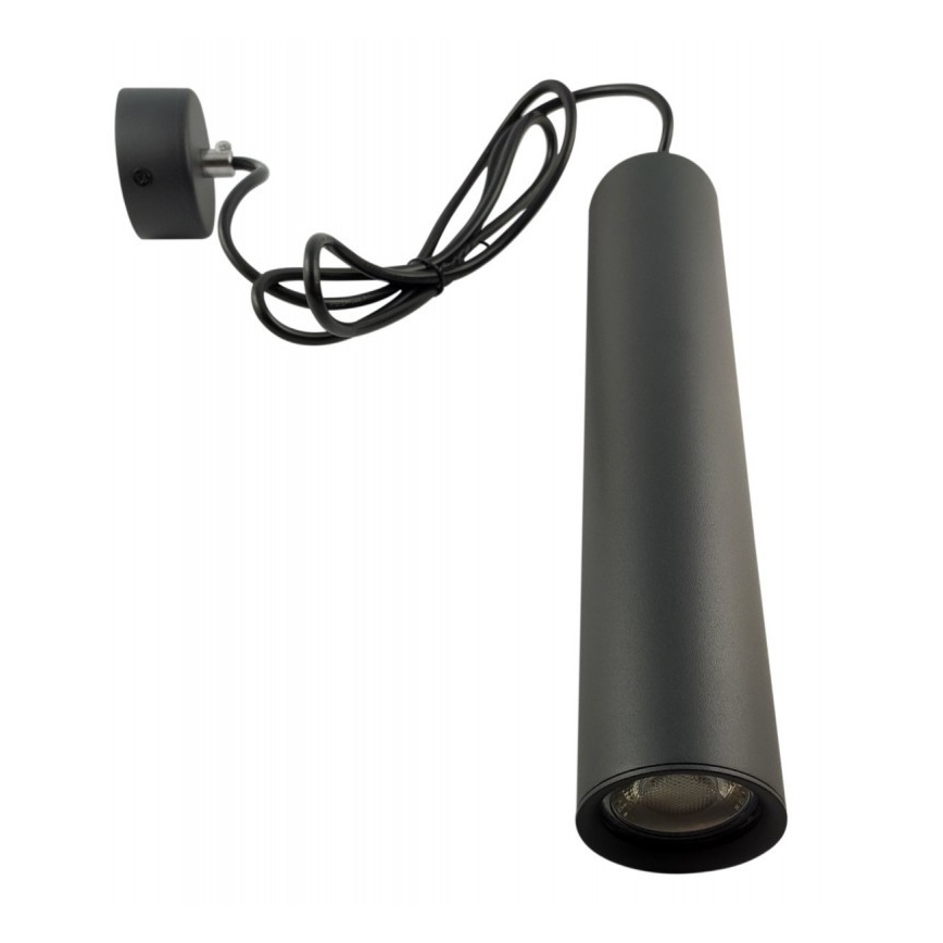 Luster na sajli KARADON 1xGU10/30W/230V 29 cm crna