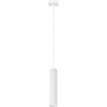 Luster na sajli KARBON 1xGU10/10W/230V bijela