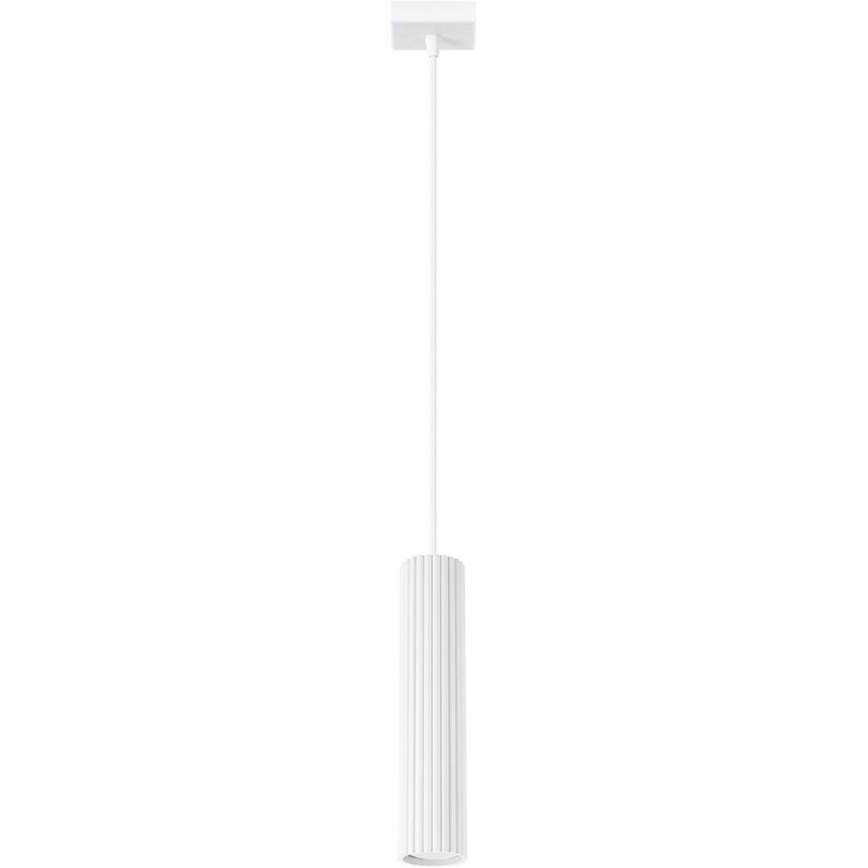 Luster na sajli KARBON 1xGU10/10W/230V bijela