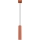 Luster na sajli KARBON 1xGU10/10W/230V crvena