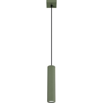 Luster na sajli KARBON 1xGU10/10W/230V zelena