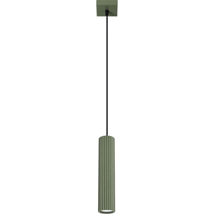Luster na sajli KARBON 1xGU10/10W/230V zelena