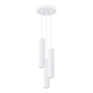 Luster na sajli KARBON 3xGU10/10W/230V bijela