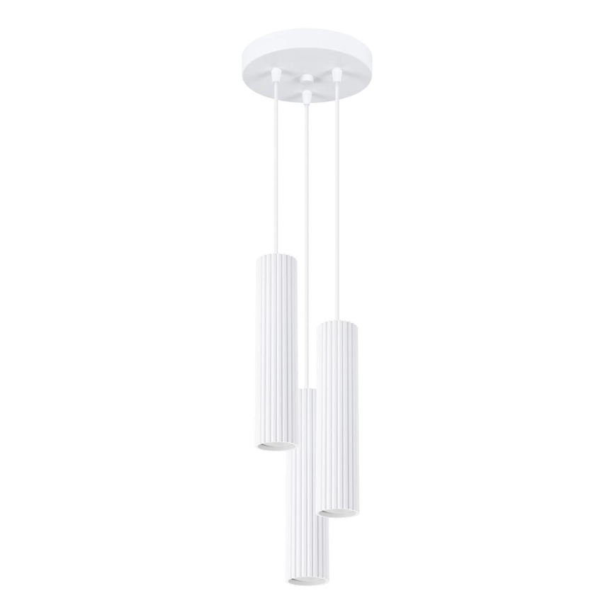 Luster na sajli KARBON 3xGU10/10W/230V bijela