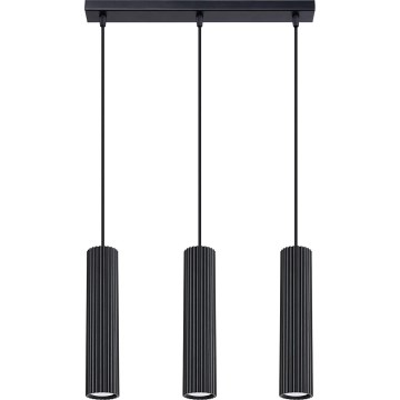 Luster na sajli KARBON 3xGU10/10W/230V crna
