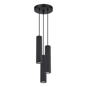 Luster na sajli KARBON 3xGU10/10W/230V crna