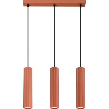 Luster na sajli KARBON 3xGU10/10W/230V crvena