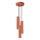 Luster na sajli KARBON 3xGU10/10W/230V crvena