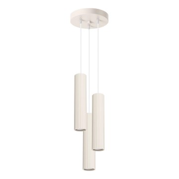 Luster na sajli KARBON 3xGU10/10W/230V krem