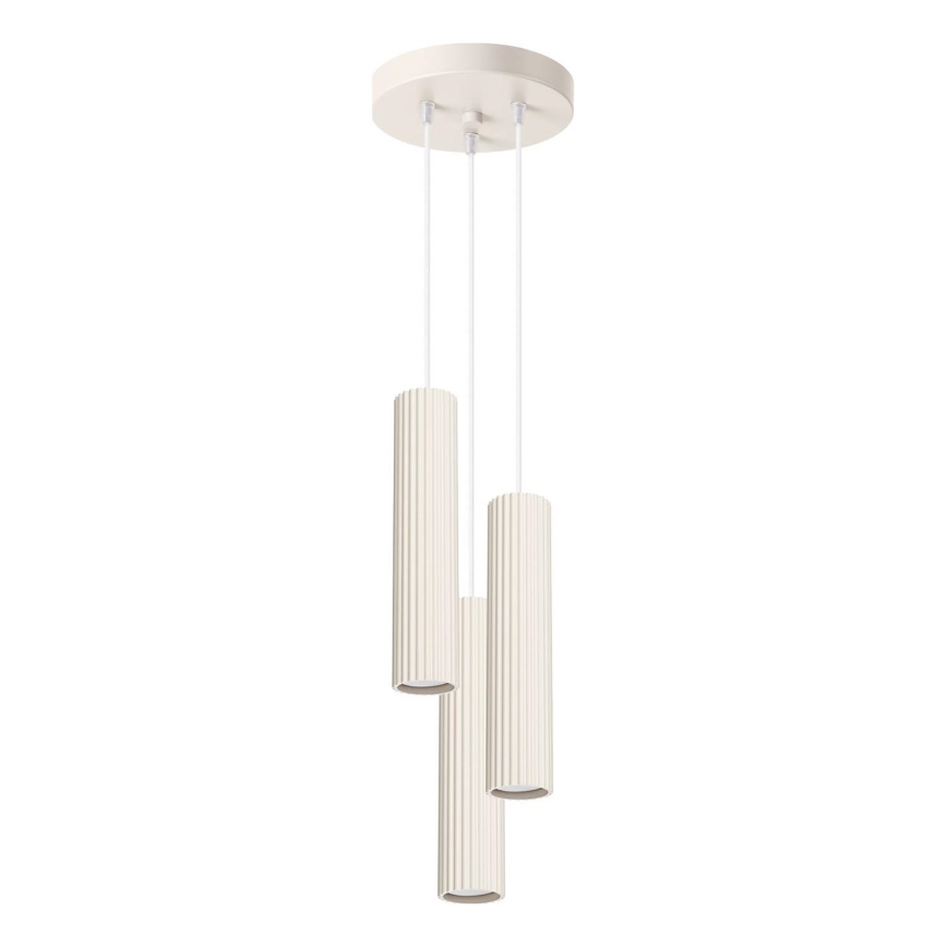 Luster na sajli KARBON 3xGU10/10W/230V krem