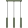 Luster na sajli KARBON 3xGU10/10W/230V zelena