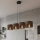 Luster na sajli KARBON 4xE27/15W/230V crna/smeđa