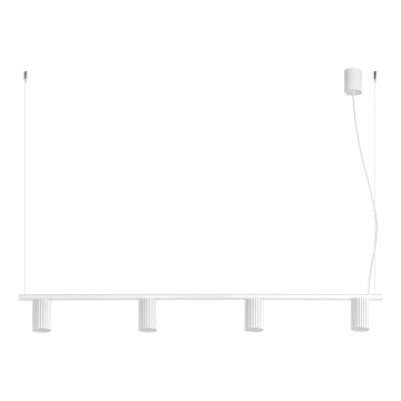 Luster na sajli KARBON 4xGU10/10W/230V bijeli
