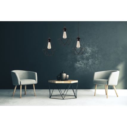 Luster na sajli KARO 1xE27/15W/230V