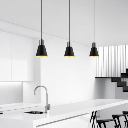 Luster na sajli KEM 1xE27/40W/230V crna