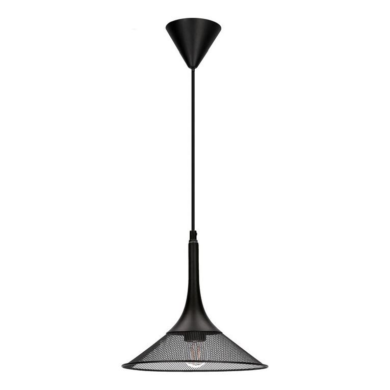 Luster na sajli KIRUNA 1xE27/40W/230V pr. 25 cm crna