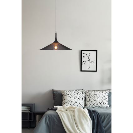 Luster na sajli KIRUNA 1xE27/40W/230V pr. 50 cm crna