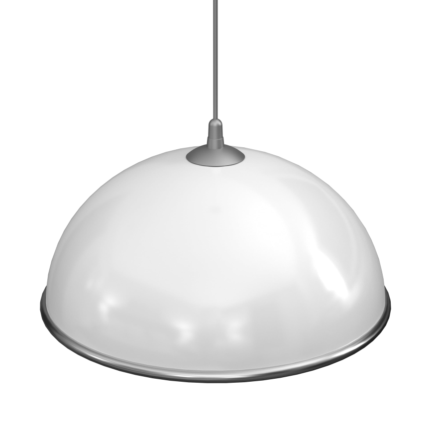 Luster na sajli KITCHEN 1xE27/15W/230V bijela/sjajni krom