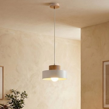 Luster na sajli KIVI 1xE27/15W/230V bijela