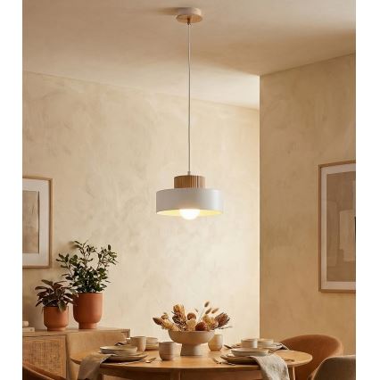 Luster na sajli KIVI 1xE27/15W/230V bijela