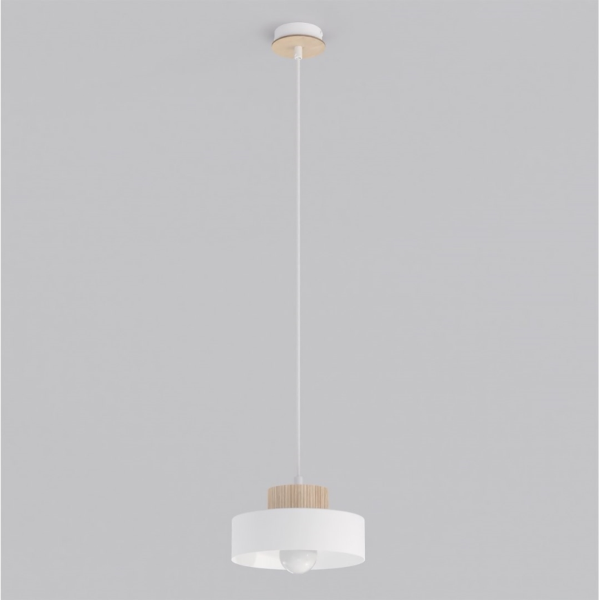 Luster na sajli KIVI 1xE27/15W/230V bijela