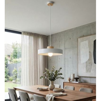 Luster na sajli KIVI 1xE27/15W/230V bijela