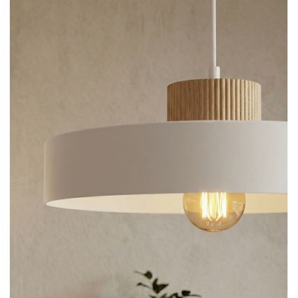 Luster na sajli KIVI 1xE27/15W/230V bijela