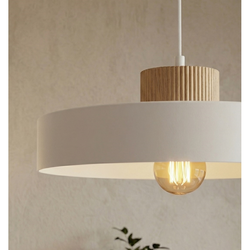 Luster na sajli KIVI 1xE27/15W/230V bijela
