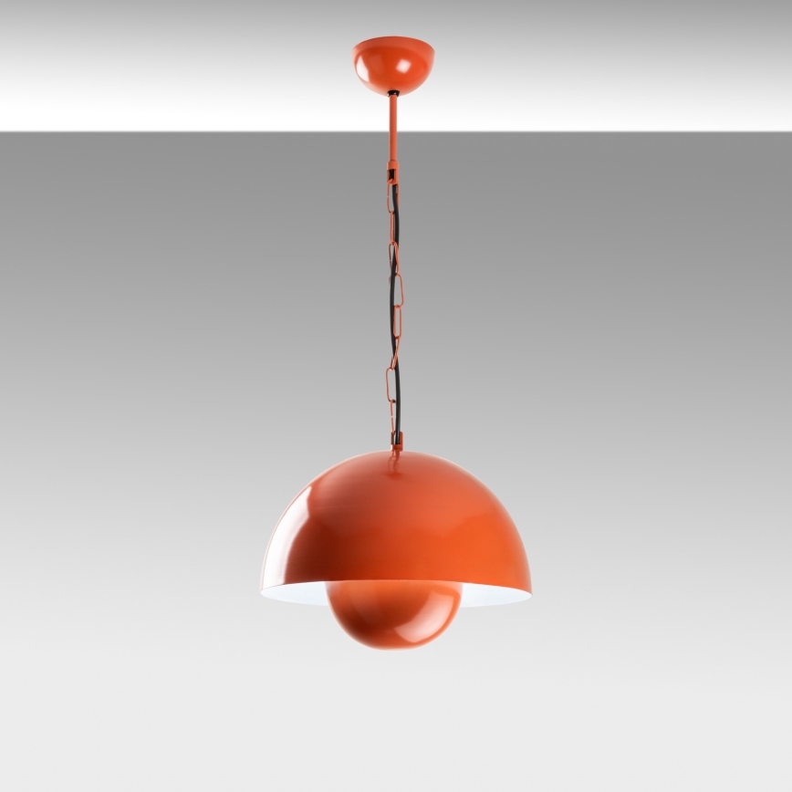 Luster na sajli KURE 1xE27/40W/230V narančasta