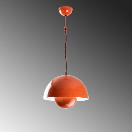 Luster na sajli KURE 1xE27/40W/230V narančasta