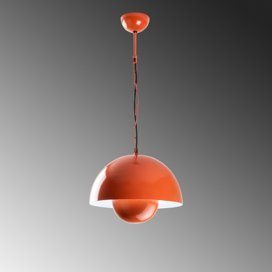 Luster na sajli KURE 1xE27/40W/230V narančasta