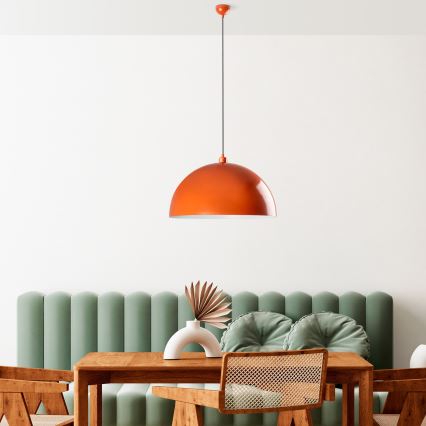 Luster na sajli KURE 1xE27/40W/230V narančasta