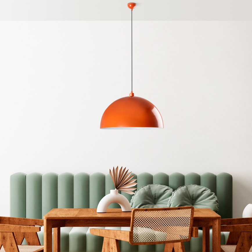 Luster na sajli KURE 1xE27/40W/230V narančasta