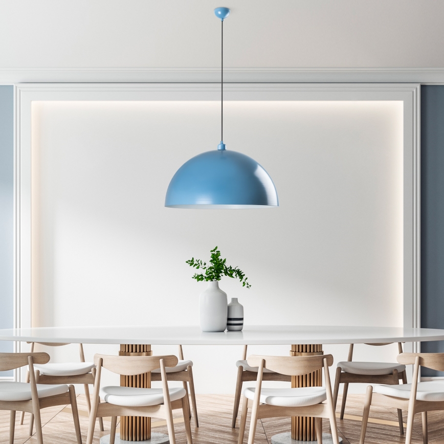 Luster na sajli KURE 1xE27/40W/230V plava