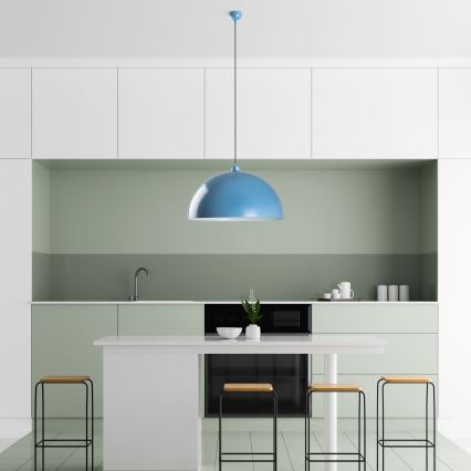 Luster na sajli KURE 1xE27/40W/230V plava