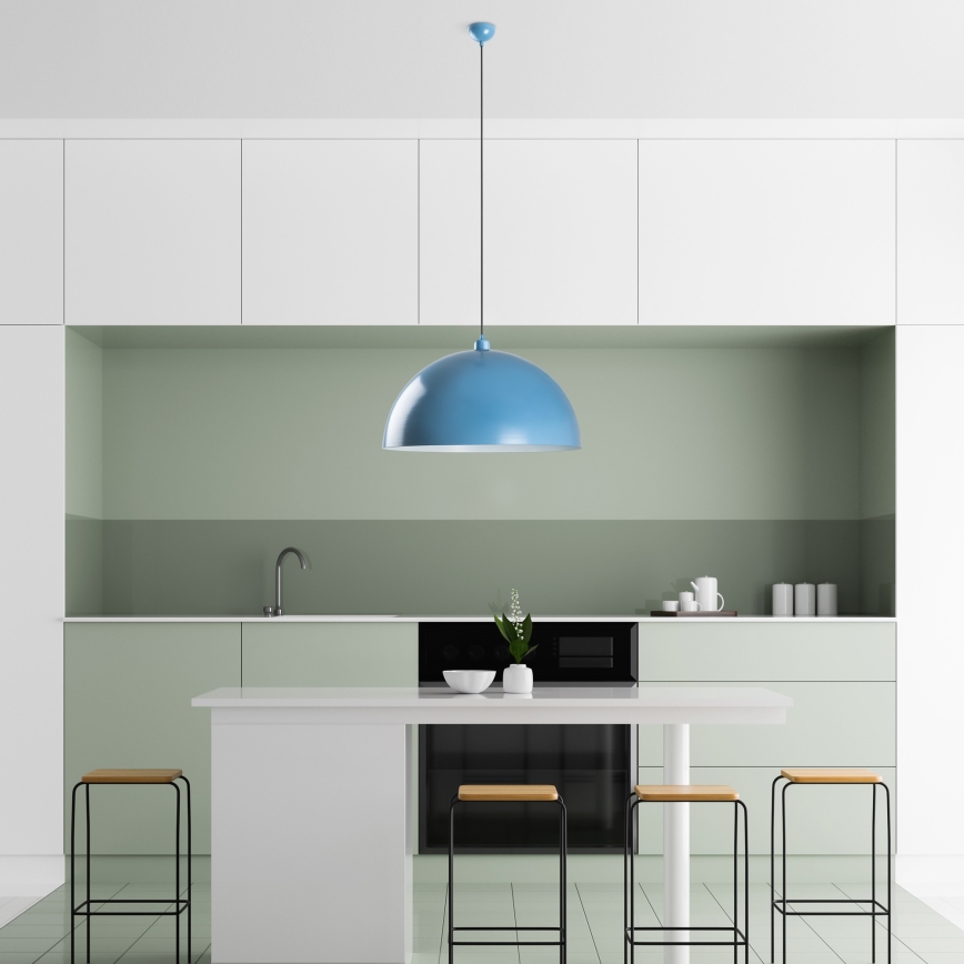 Luster na sajli KURE 1xE27/40W/230V plava