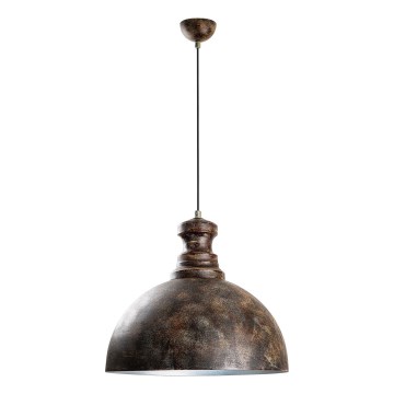 Luster na sajli KURE 1xE27/40W/230V pr. 40 cm siva