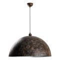 Luster na sajli KURE 1xE27/40W/230V pr. 60 cm siva