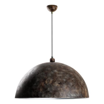 Luster na sajli KURE 1xE27/40W/230V pr. 60 cm siva