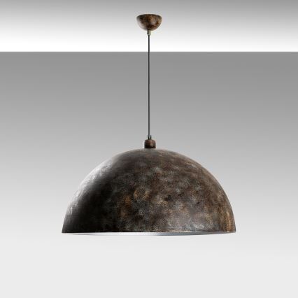 Luster na sajli KURE 1xE27/40W/230V pr. 60 cm siva