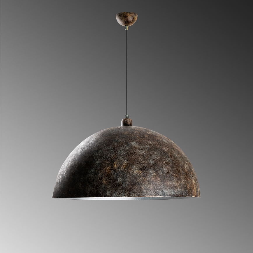 Luster na sajli KURE 1xE27/40W/230V pr. 60 cm siva