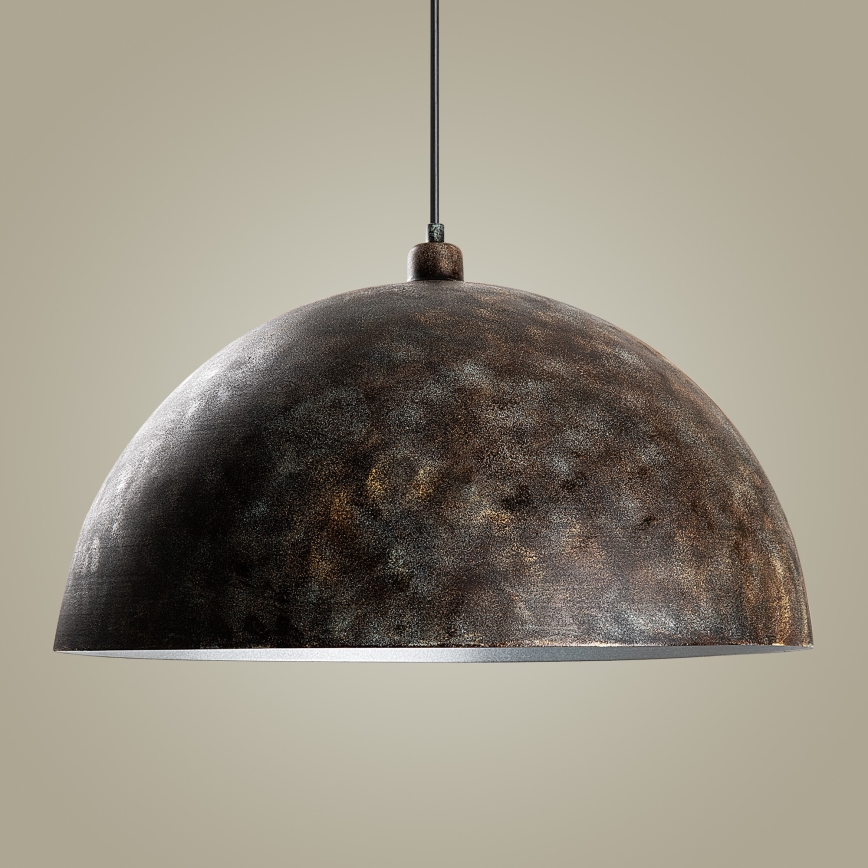 Luster na sajli KURE 1xE27/40W/230V pr. 60 cm siva