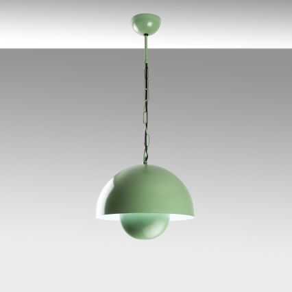 Luster na sajli KURE 1xE27/40W/230V zelena