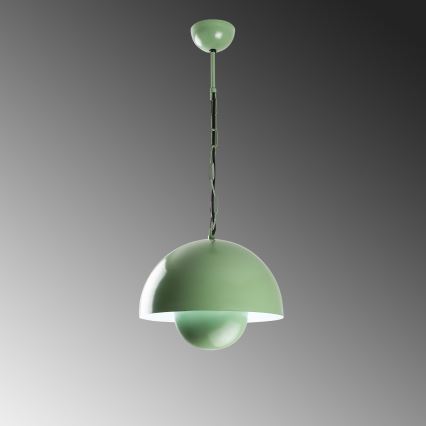 Luster na sajli KURE 1xE27/40W/230V zelena